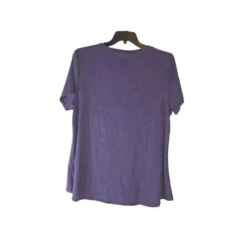 Loveu.dear Women's Pullover Purple Button Top sz 2XL - Picture 2 of 11